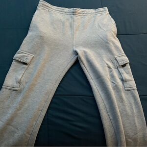 Gray Men's Cargo Sweatpants